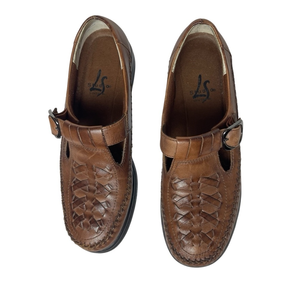 Women’s‎ LifeStride Studio Brown Leather Shoes 7.5